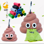 Dog Poop Bag Holder Attaches, Includes 1 Roll of Poop Bags, Waste Bag Dispenser and Plastic