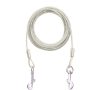 Dog tie out stake Cable and Reflective Stake 16 ft Outdoor for Medium to Large Dogs Up to 125 lbs dog anchor stake