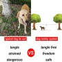Dog tie out stake Cable and Reflective Stake 16 ft Outdoor for Medium to Large Dogs Up to 125 lbs dog anchor stake