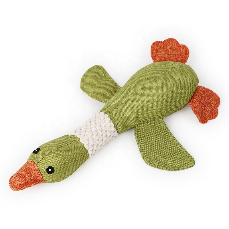 Factory Direct Sales Durable Flying Duck Indestructible Squeaky Interactive Pet Toys Dog Chew Dog