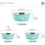Non-Slip Silicone Sole Dogs Feeding Bowls Stainless Steel Pet Feeder