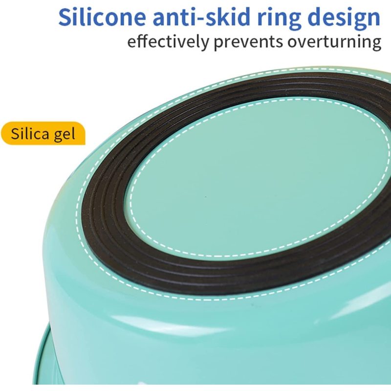 Non-Slip Silicone Sole Dogs Feeding Bowls Stainless Steel Pet Feeder