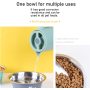 Non-Slip Silicone Sole Dogs Feeding Bowls Stainless Steel Pet Feeder
