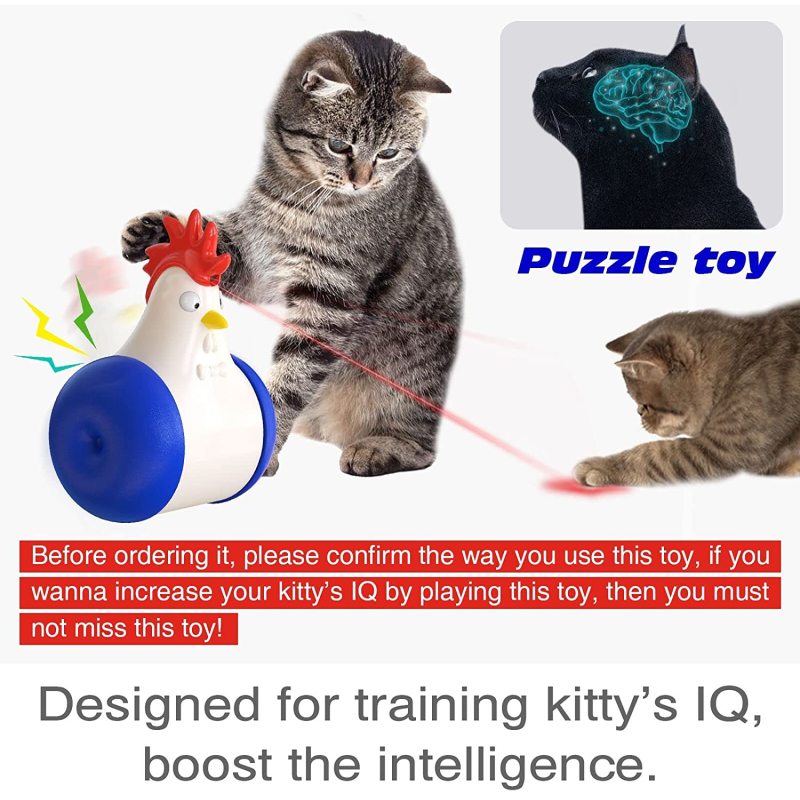 Infrared Pointer Stimulation Mentally Stimulating Interactive Cat Toy for Kitty Rechargeable Indoor