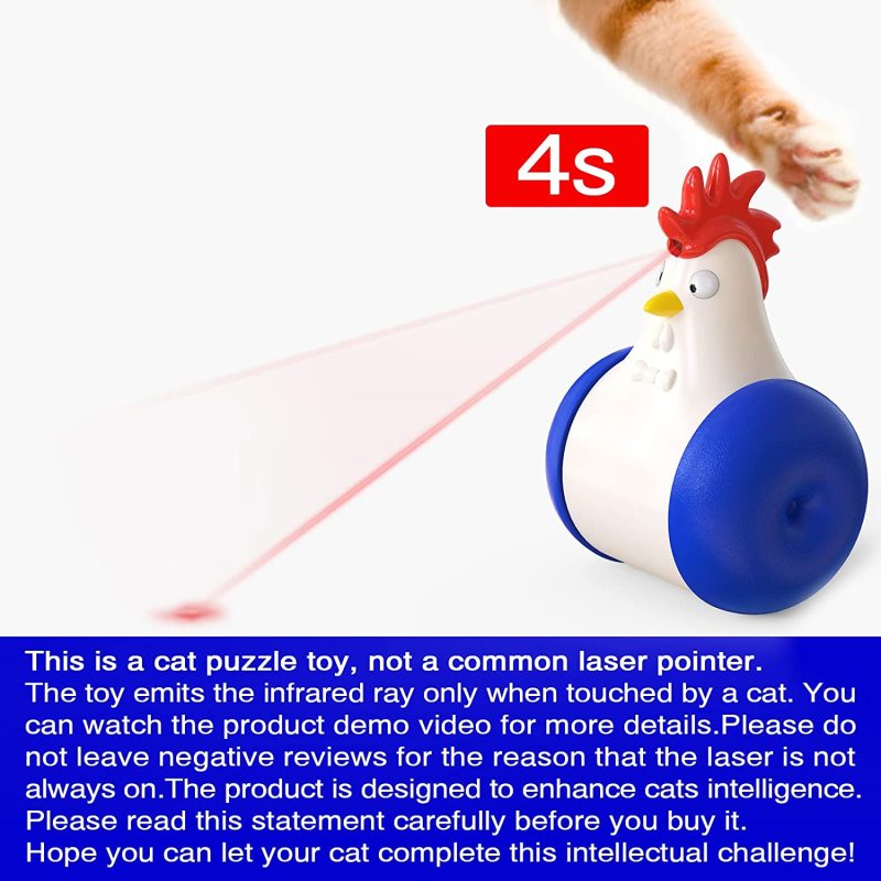 Infrared Pointer Stimulation Mentally Stimulating Interactive Cat Toy for Kitty Rechargeable Indoor