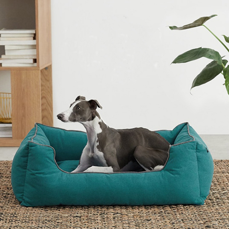 Cute Luxury Foam Washable Machine Dog Bed Removable Washable Cover Dog Sofa Bed for Comfortable Sleep