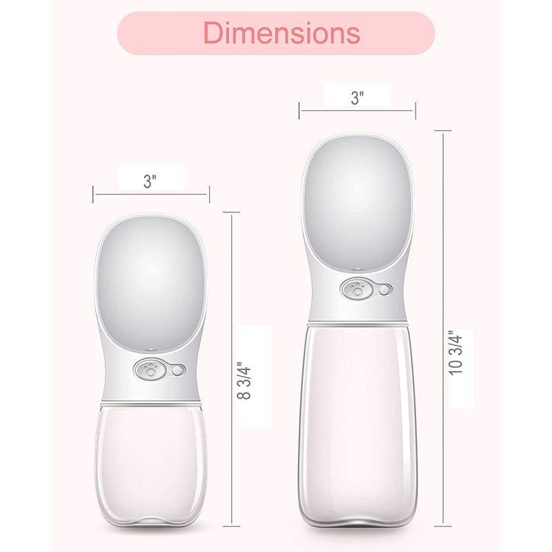 Portable Water Dispenser Light Weight Leak Proof Outdoor Walks Pet Dog Water Bottle