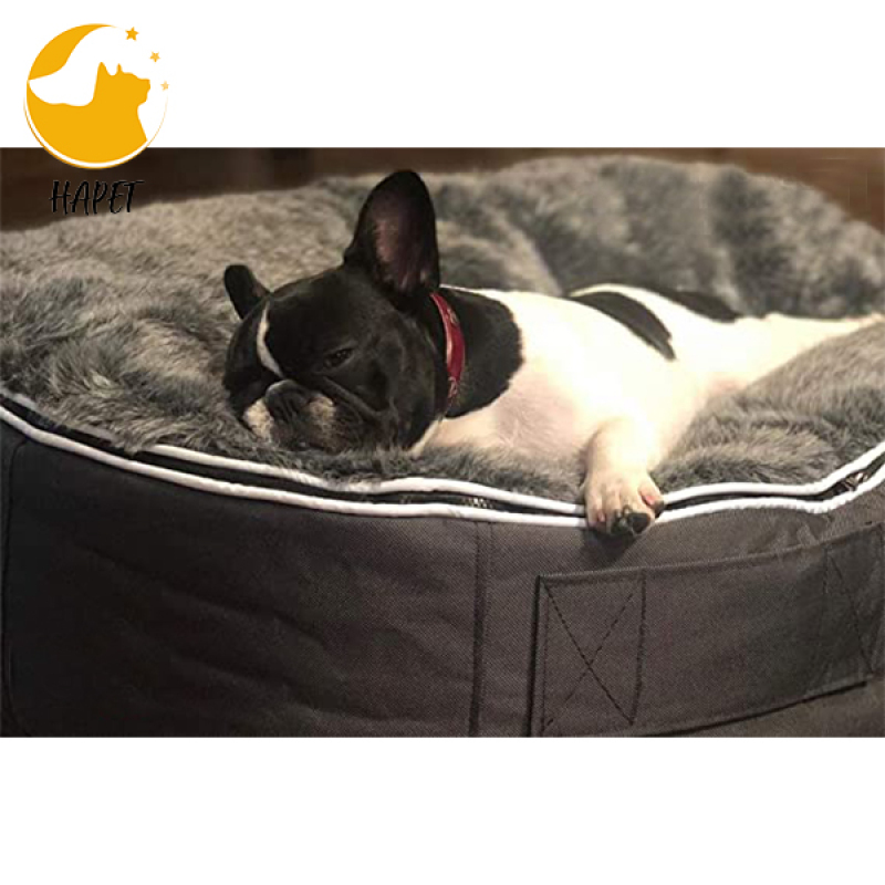 Dog Bed for Medium Dogs Washable Rectangle Pet Bed Thickened Enough with Soft Coral Fleece and Non-Slip Bottom