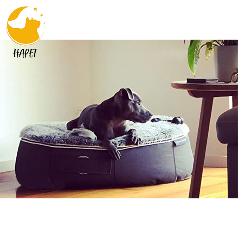 Dog Bed for Medium Dogs Washable Rectangle Pet Bed Thickened Enough with Soft Coral Fleece and Non-Slip Bottom
