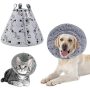 Lick Adjustable Pet Cone Dog Recovery Collar  After Surgery for Dog and Cat