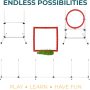 Pause Box and Weave Poles Agility Training Equipment with Carrying Case