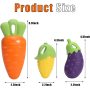 Squeaky Dog Chew Toys, 3 Pack Indestructible Dog Toys for Aggressive Chewers Tough Durable Rubber Carrot Dog Toy Teeth-Cleaning