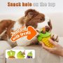 Squeaky Dog Chew Toys, 3 Pack Indestructible Dog Toys for Aggressive Chewers Tough Durable Rubber Carrot Dog Toy Teeth-Cleaning