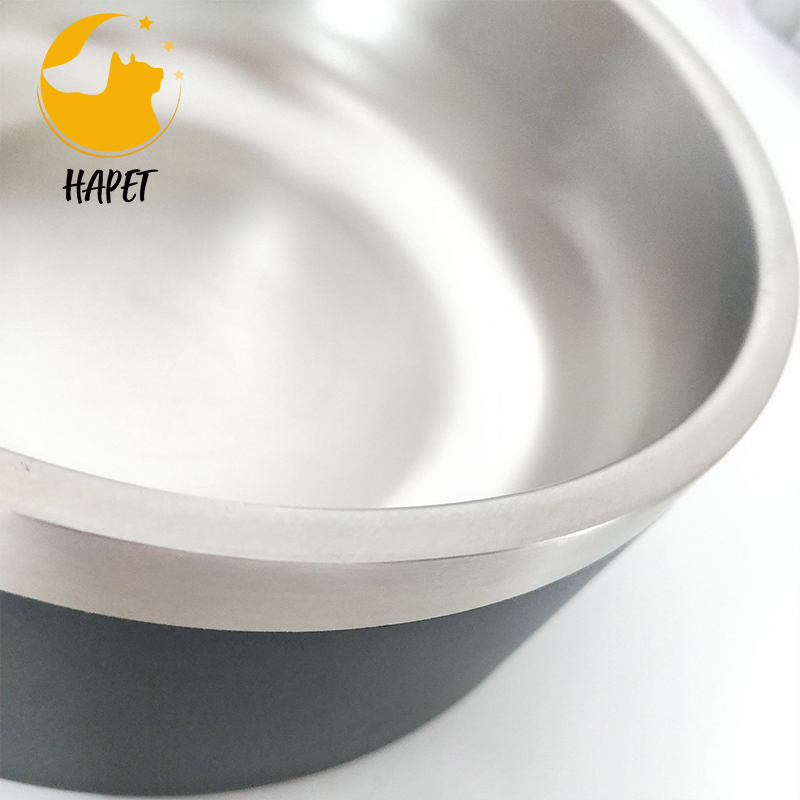 Manufacturers spot stainless steel round double vacuum dog food bowl wholesale