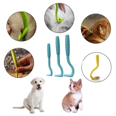Hot Sale 2Pcs Pets Tick Removal Tool Dual Teeth Tick Twister Cats Dogs Cleaning Supplies Mites Twist Hook Remover Hook