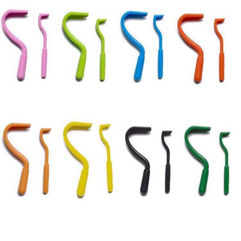 Hot Sale 2Pcs Pets Tick Removal Tool Dual Teeth Tick Twister Cats Dogs Cleaning Supplies Mites Twist Hook Remover Hook