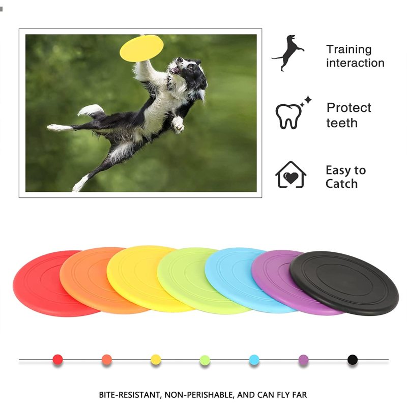 Puppy Flyer Dog Flying Disc for Small Medium Dogs Puppy Toys