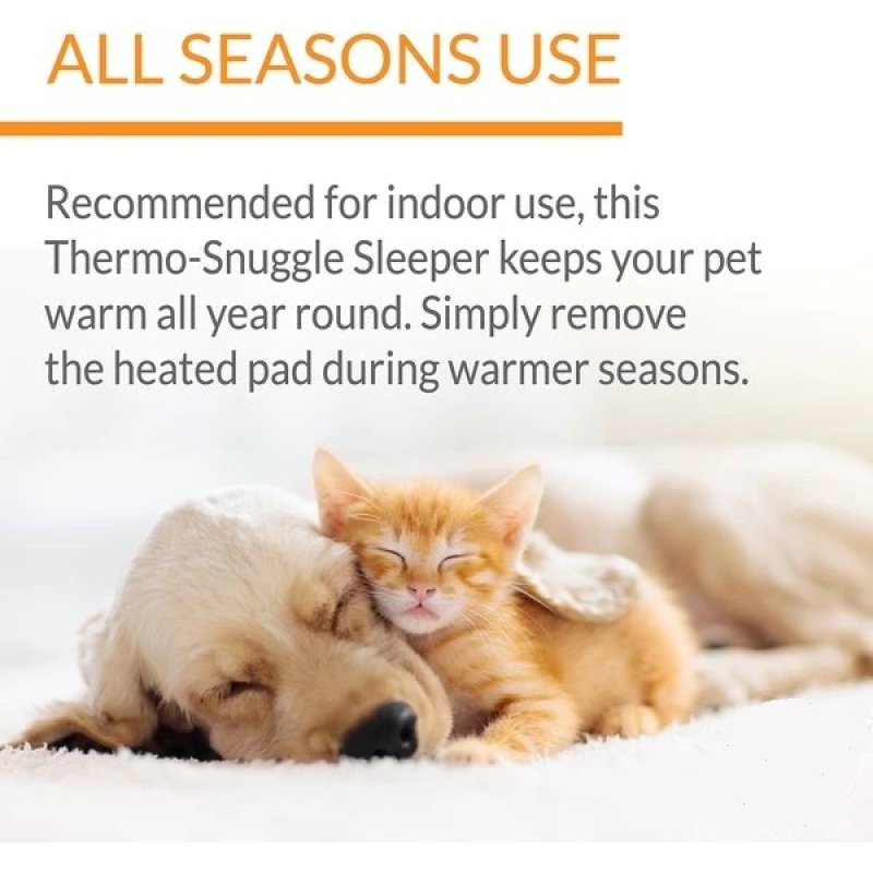 New Design Cozy Pet Bed Thermo Snuggly Sleeper Bolster Cat Dog Bed Pet Beds for Dogs Cats