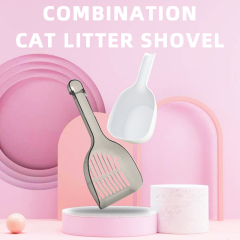 Plastic Cat Litter Scoop with Holder Litter Scooper Set Cleaning Tool for Litterbox