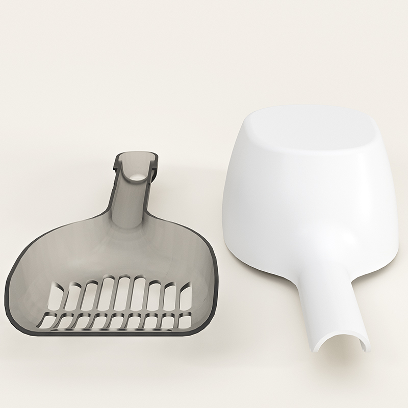 Plastic Cat Litter Scoop with Holder Litter Scooper Set Cleaning Tool for Litterbox