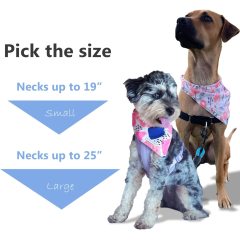 Dog Bandana - Picnic in Paris Set - Pink Dog Outfit with Floral & Watercolor Designs - Elegant Dog Accessories for Your Beloved