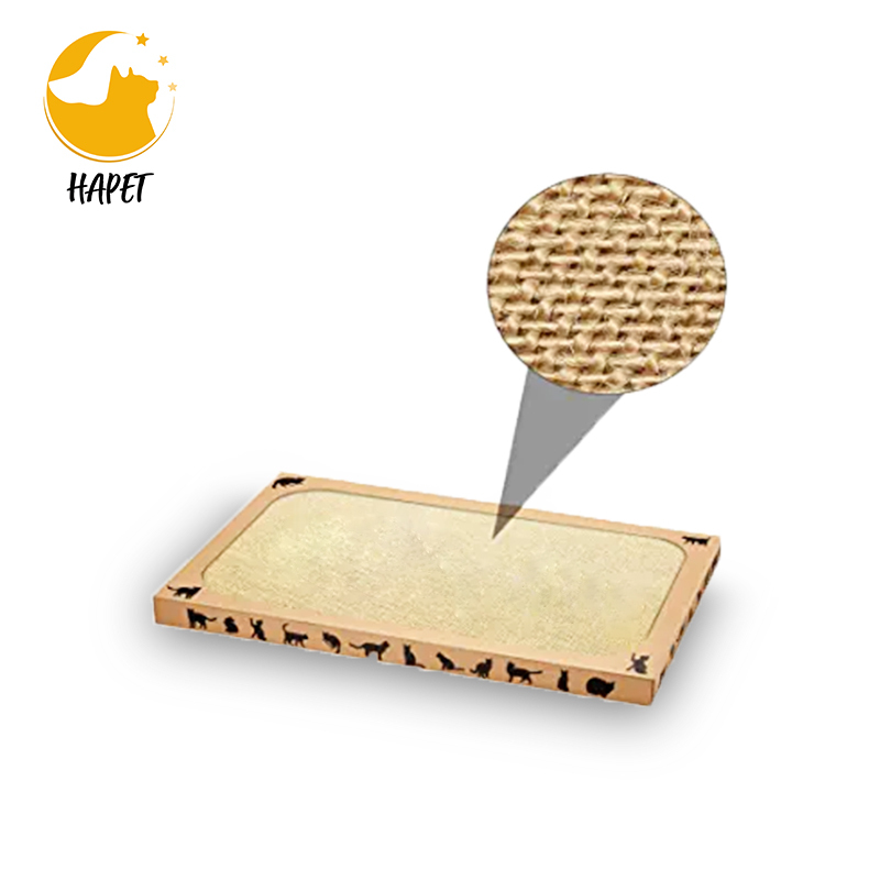 Flat Cat Scratcher Cat Scratching pad Toys Sisal Scratch Pad Anti-Slip Backing Catnip Durable Scratching Pad Sisal
