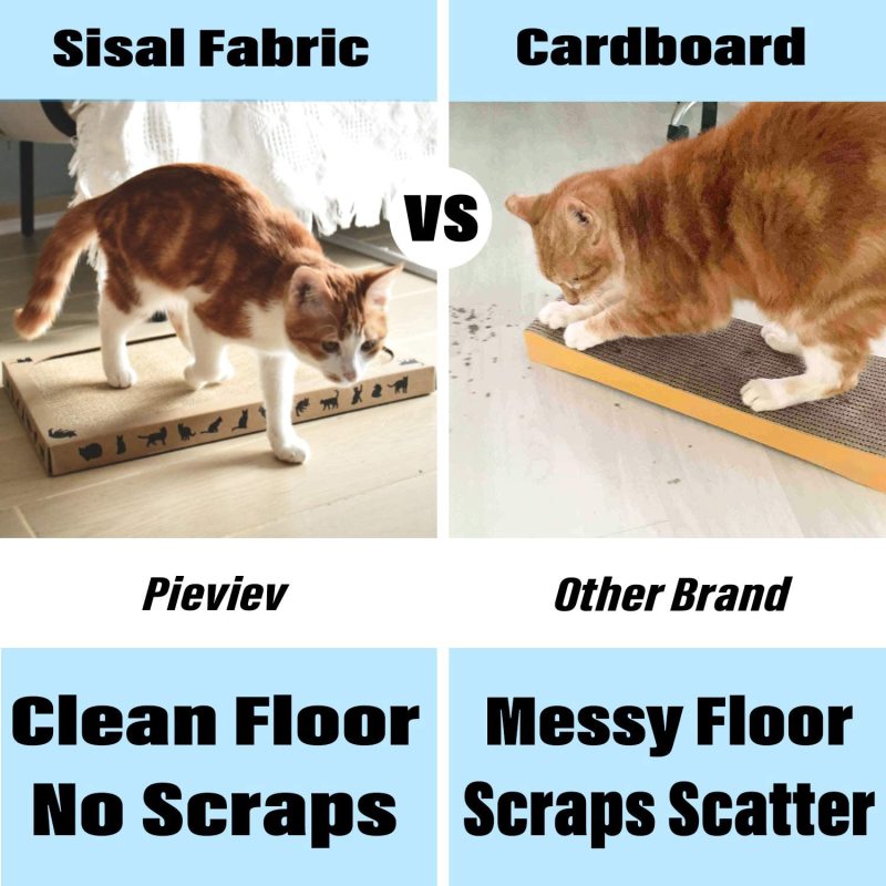 Flat Cat Scratcher Cat Scratching pad Toys Sisal Scratch Pad Anti-Slip Backing Catnip Durable Scratching Pad Sisal