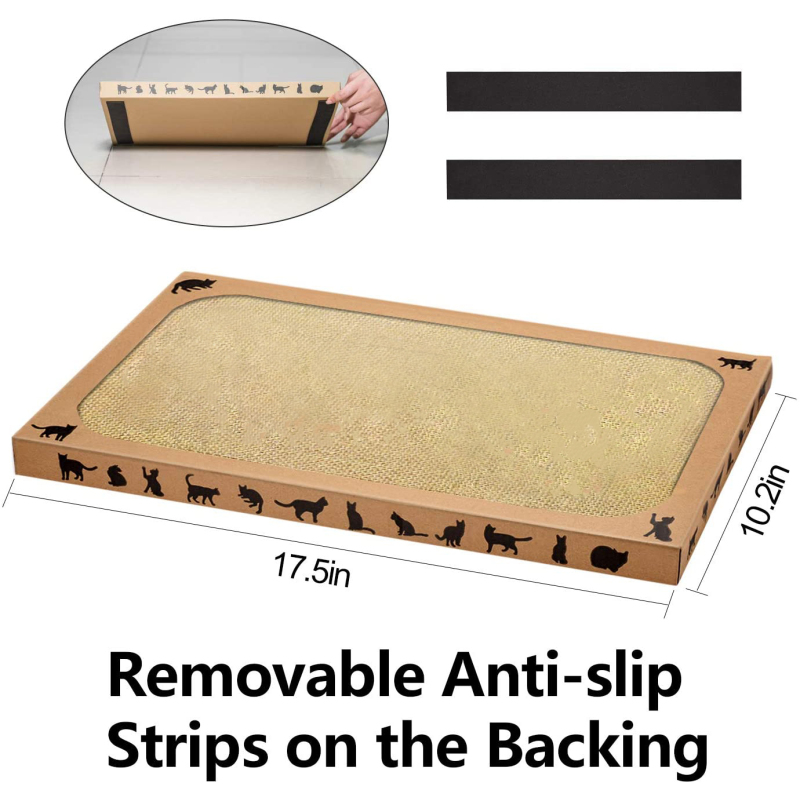 Flat Cat Scratcher Cat Scratching pad Toys Sisal Scratch Pad Anti-Slip Backing Catnip Durable Scratching Pad Sisal