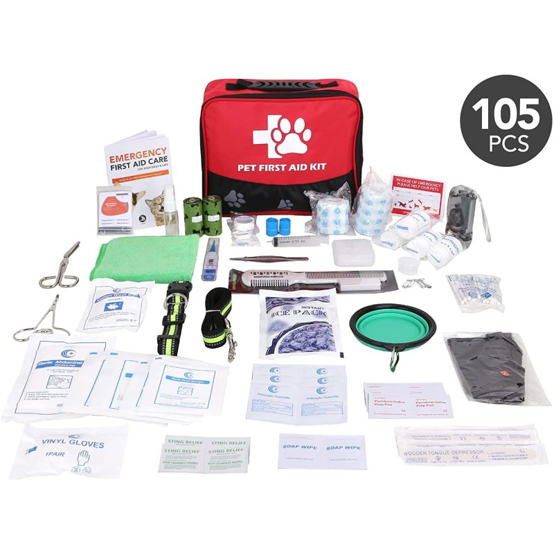 Nursing Supplies with Emergency Pet First Aid Kit For Dogs Use Keep Pet safe