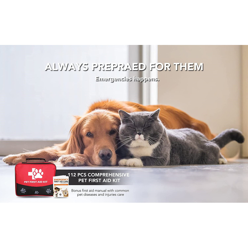 Nursing Supplies with Emergency Pet First Aid Kit For Dogs Use Keep Pet safe