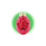 Dragon Fruit Shape Pet Iq Treat Ball Fun Interactive Food Dispensing Dog Rubber Chew Toy Rubber Tooth Cleaning Toy