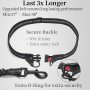 Zipper Pouch Dual Padded Handles Hands Free Dog Leash for Walking, Jogging and Running