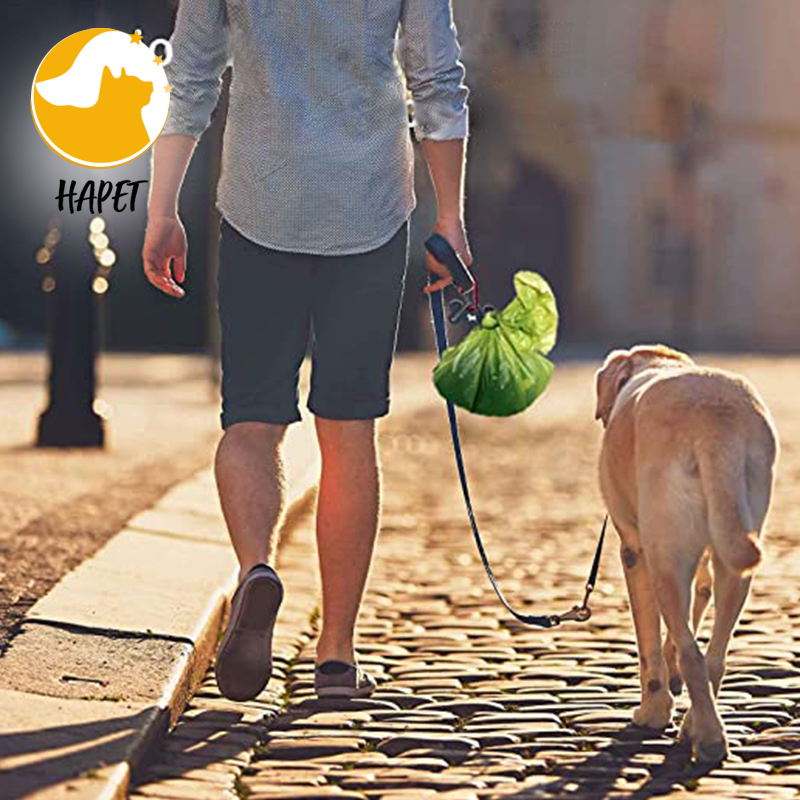 Dog Poop Bag Holder for Leash, Durable Hand Free Holder Metal Carrier, Holding Poop Bag Waste Bag Dispenser