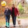 Dog Poop Bag Holder for Leash, Durable Hand Free Holder Metal Carrier, Holding Poop Bag Waste Bag Dispenser