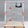 Wholesale High Quality New Design Durabale Household Indoor House Luxury  Travel  3 Tier Cat Cage