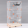 Wholesale High Quality New Design Durabale Household Indoor House Luxury  Travel  3 Tier Cat Cage
