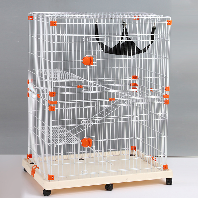 Wholesale High Quality New Design Durabale Household Indoor House Luxury  Travel  3 Tier Cat Cage