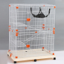 Wholesale High Quality New Design Durabale Household Indoor House Luxury  Travel  3 Tier Cat Cage