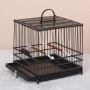 Iron Select Rolling Large Bird Cages Metal for African Grey Parrots Cockatiels Green Cheek Conure Play Top Bird Cage with Stand