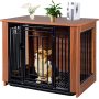 Decorative Dog Kennels End Table Wooden Pet Crate Furniture For Indoor Use