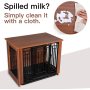 Decorative Dog Kennels End Table Wooden Pet Crate Furniture For Indoor Use
