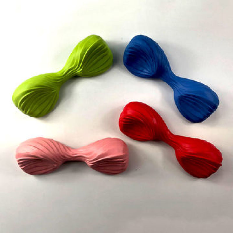 Dumbbell Teeth Grinding Cleaning Dog Puppy Dental Toys Training To Play with food grade