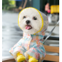 Dog Adorable Raincoat Pet Waterproof 4 Legs Rain coat with Hood  Dog Poncho for Small Medium  Dogs