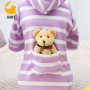 Dog Striped  Shirt Breathable Pet Apparel Colorful Puppy Sweatshirt  Clothes for Small to Medium