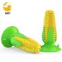 Dog Chew Toys with Suction Cup , Durable Natural Rubber Corn Stick Toy for Teeth Cleaning , Squeaky Dog Toys for Aggress