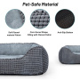Pet Beds for Small, Medium, and Large Dogs and Cats Perfect Comfort Sofa Bed Orthopedic Pet Sofa Bed Soft Calming Cat Beds