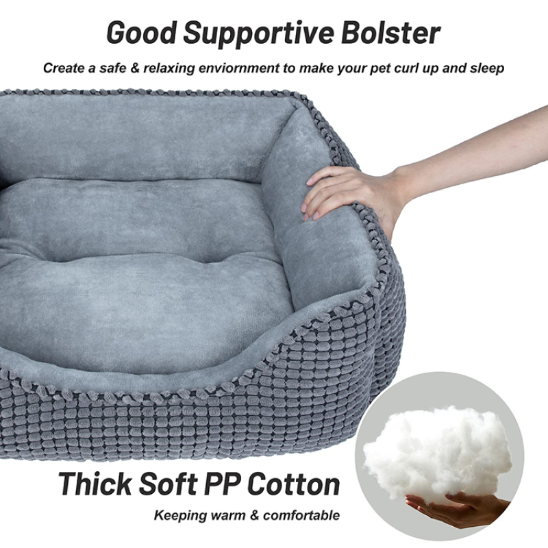 Pet Beds for Small, Medium, and Large Dogs and Cats Perfect Comfort Sofa Bed Orthopedic Pet Sofa Bed Soft Calming Cat Beds
