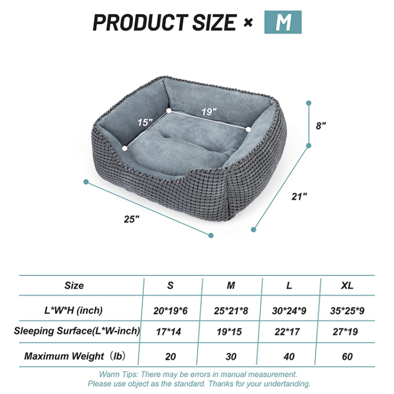 Pet Beds for Small, Medium, and Large Dogs and Cats Perfect Comfort Sofa Bed Orthopedic Pet Sofa Bed Soft Calming Cat Beds