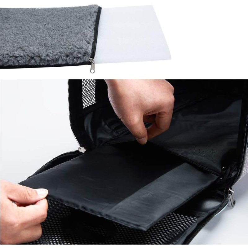 Breathable Soft Sided Pet Carrier Bag Removable For Cats Outdoor Use Camping And Party