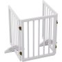 Dog Gates for The House Folding Pet Gate Indoor with 2PCS Support Feet Wooden Dog Gate for Stairs Extra Wide Dog Gate